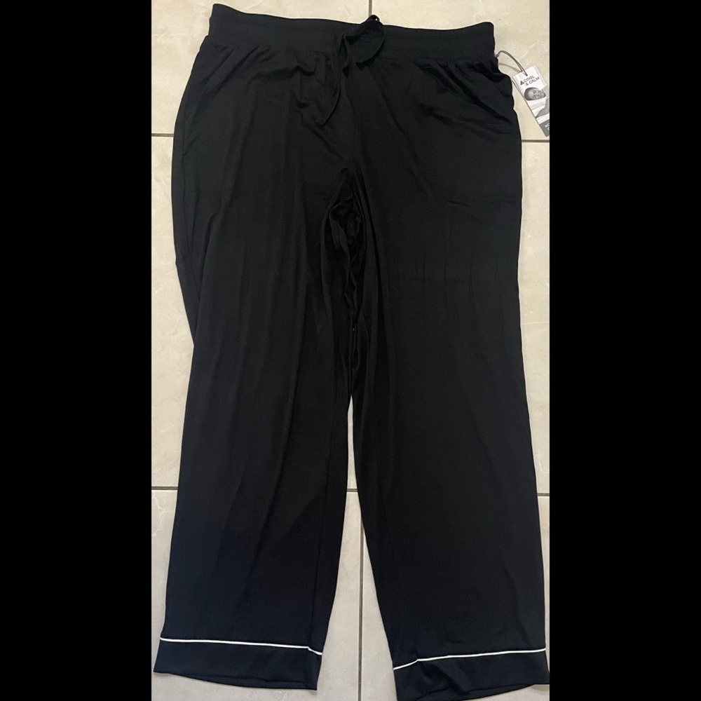 Black Cool & Calm Liz Claiborne Pajama Pants - Picture 2 of 12